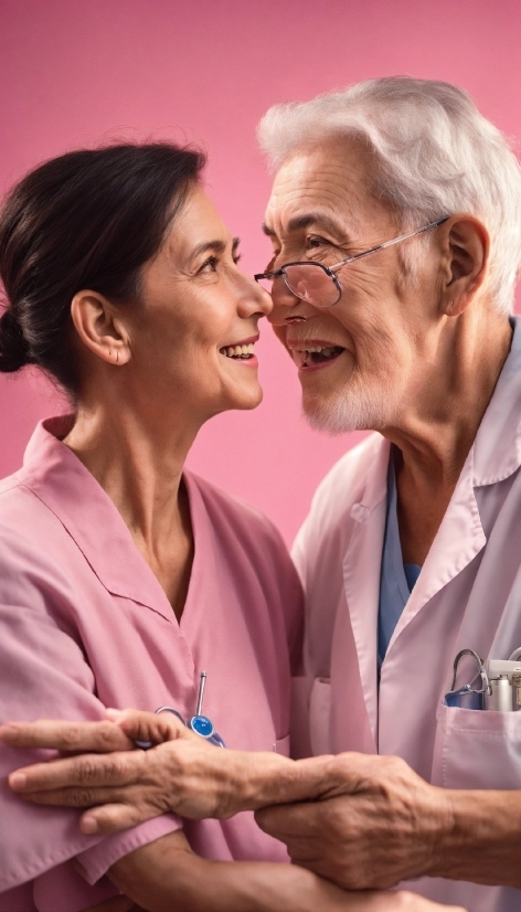 Framed Canvas Wall Art, Glasses, Smile, Skin, Vision Care, Human Body