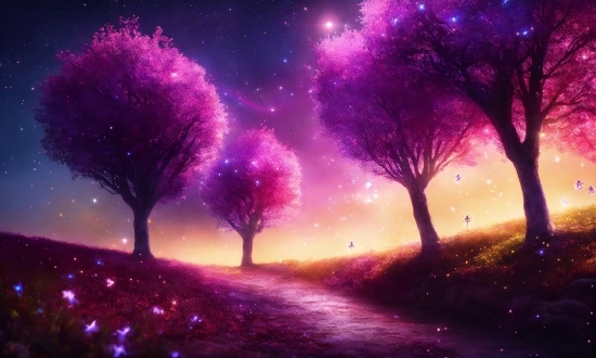 Galaxy Wallpaper Hd, Plant, Sky, Atmosphere, Purple, Cloud