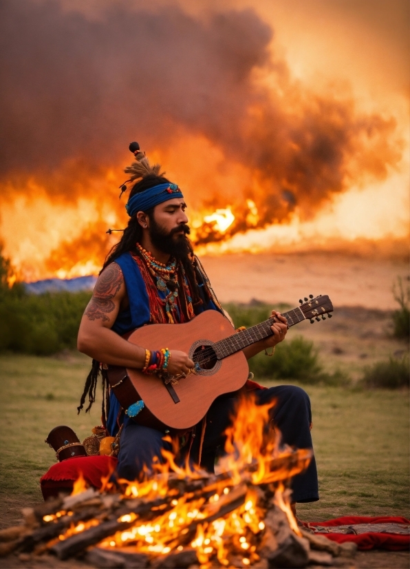 Gimp Batch Image Manipulation, Sky, Musical Instrument, Guitar, Cloud, Plant