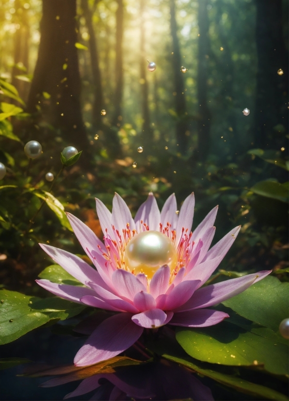 Glimpse Image Editor, Flower, Plant, Water, Lotus, Light