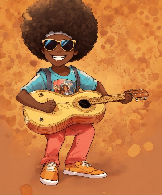 Graphic Design From Phone, Musical Instrument, Hairstyle, Guitar, Sunglasses, Musician