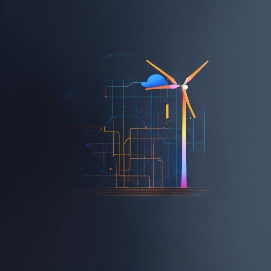 Graphic Design Services List, Windmill, Wind Farm, Wind Turbine, Electricity, Electric Blue