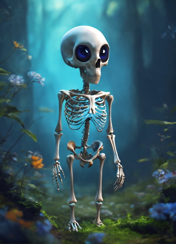 Halloween Posters, Natural Environment, Organism, Bone, Art, Skeleton