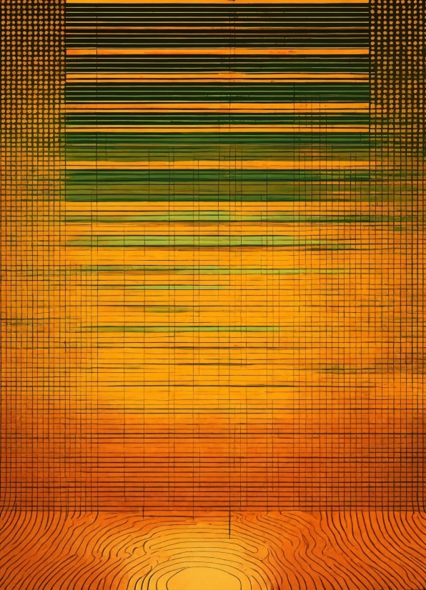 Illusion Art, Amber, Orange, Line, Material Property, Symmetry