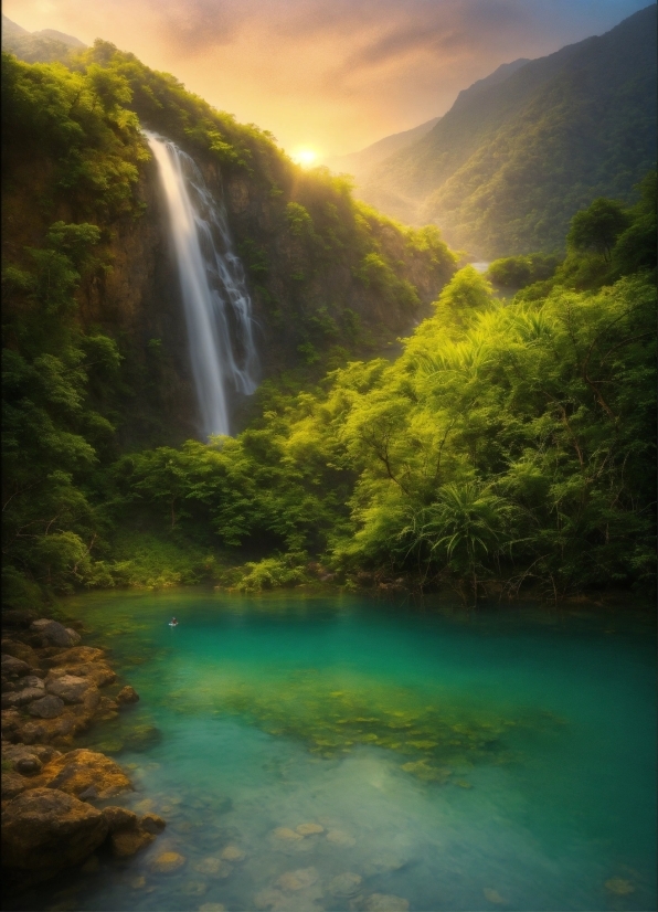 Jasper Art, Water, Cloud, Water Resources, Sky, Mountain