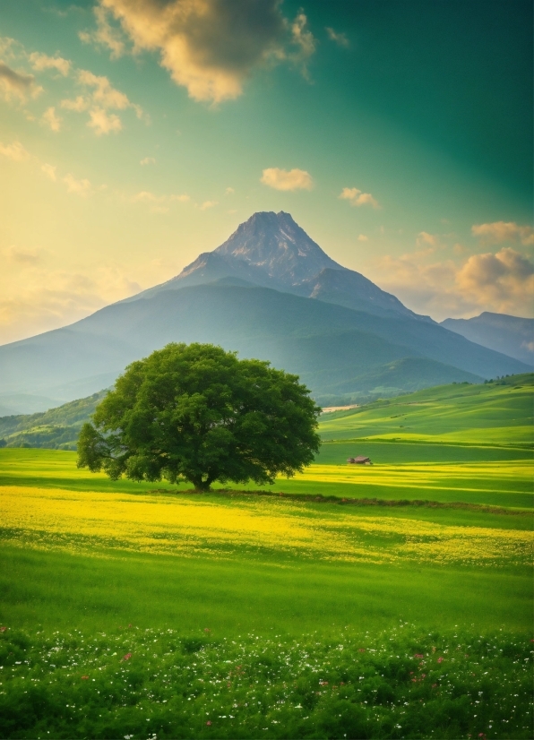 Matisse Poster, Cloud, Sky, Mountain, Atmosphere, Plant