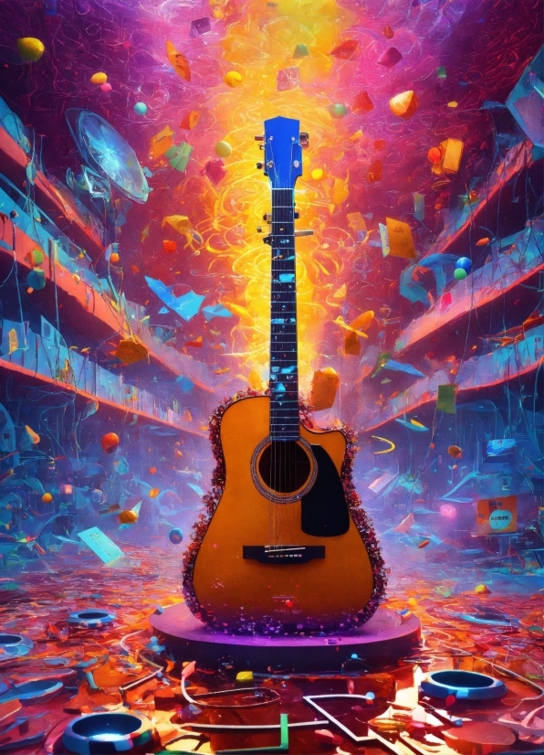 Motion Design In After Effects, Musical Instrument, Guitar, String Instrument, Light, Plant