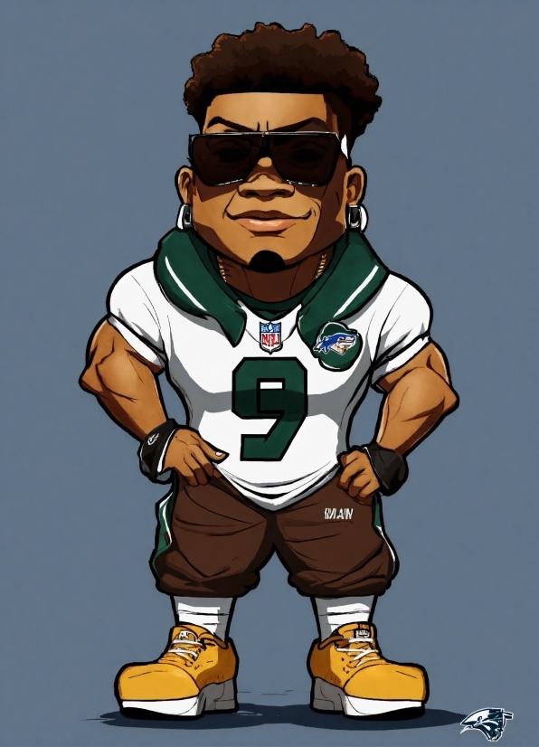 Muscle, Cartoon, Jersey, Sleeve, Sports Gear, Gesture