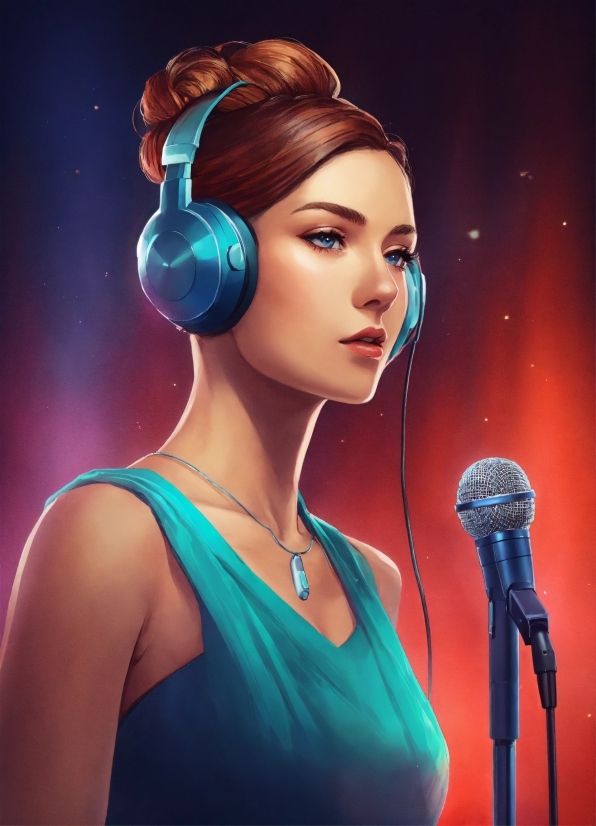 Online Free Graphic Editor, Microphone, Hairstyle, Human Body, Ear, Flash Photography