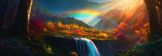 Online Video Creation Platform, Rainbow, Water, Sky, Cloud, Light