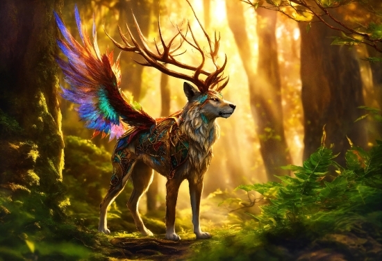 Open Source 3d Modeling Software, Plant, Deer, Branch, Organism, Elk