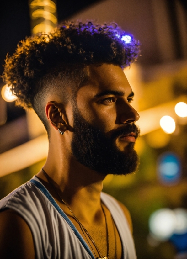 Paul Jacoulet, Forehead, Chin, Beard, Human, Flash Photography