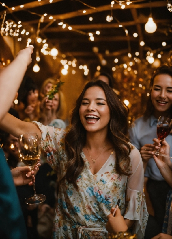 Photo Edit New Background, Smile, Tableware, Happy, Flash Photography, Wine Glass