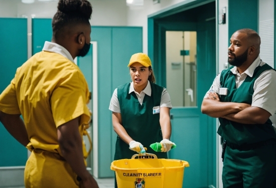 Photoshop Designer, Yellow, Apron, Scrubs, Hat, Health Care Provider