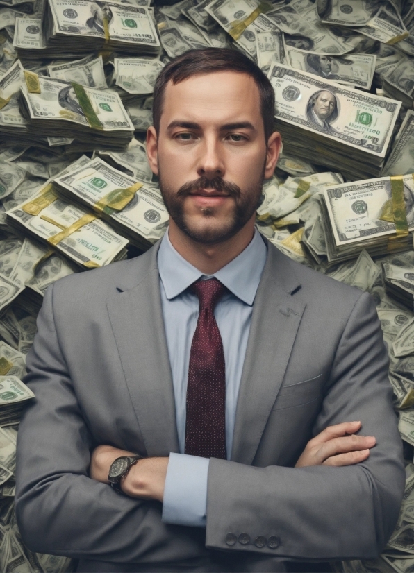 Photoshop Passport Size Photo, Forehead, Dress Shirt, Tie, Watch, Beard