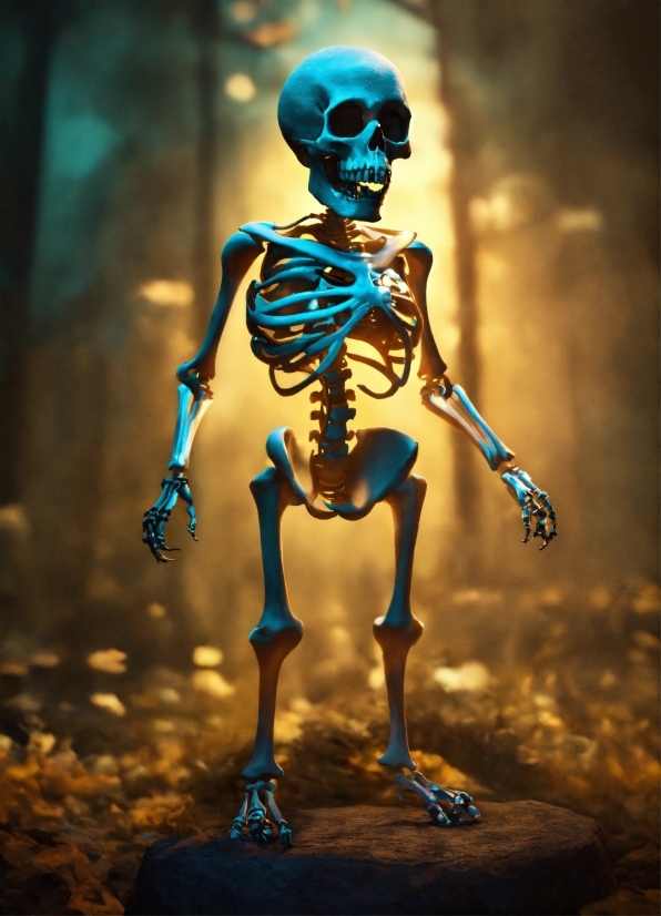 Pic Editor Online, Blue, Lighting, Rib, Bone, Skeleton