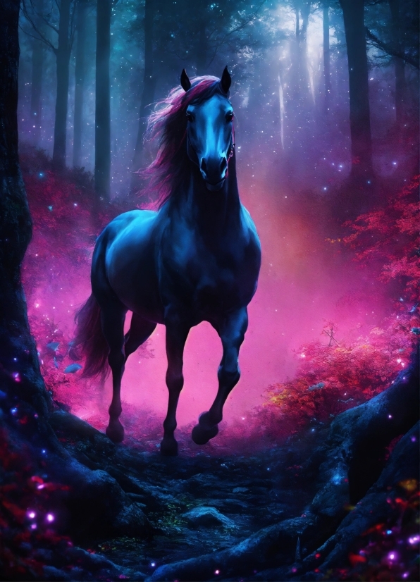 Picsart Editing Background, Horse, Plant, Purple, Art, Working Animal