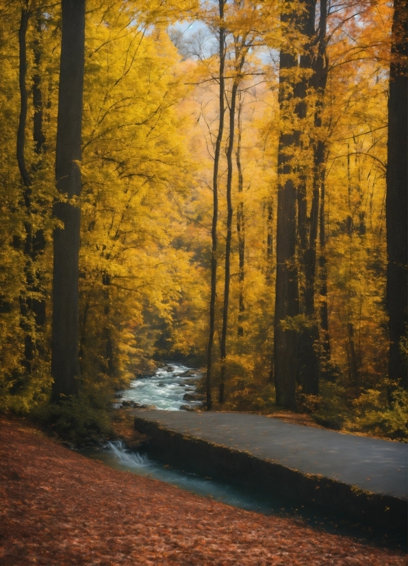 Plant, Ecoregion, Natural Landscape, Wood, Sky, Road Surface