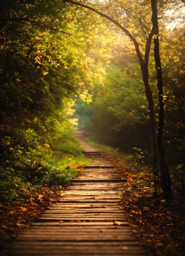 Plant, Natural Landscape, Wood, Sky, Road Surface, Tree