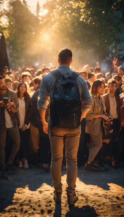 Pre Wedding Photo Editing, Trousers, Light, Fashion, Standing, Crowd