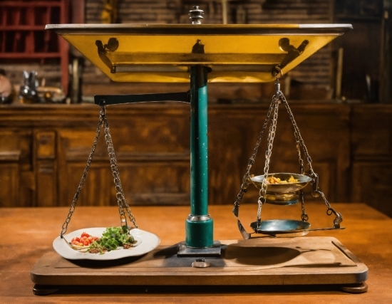 Professional Canvas Prints, Table, Wood, Food, Lamp, Barware