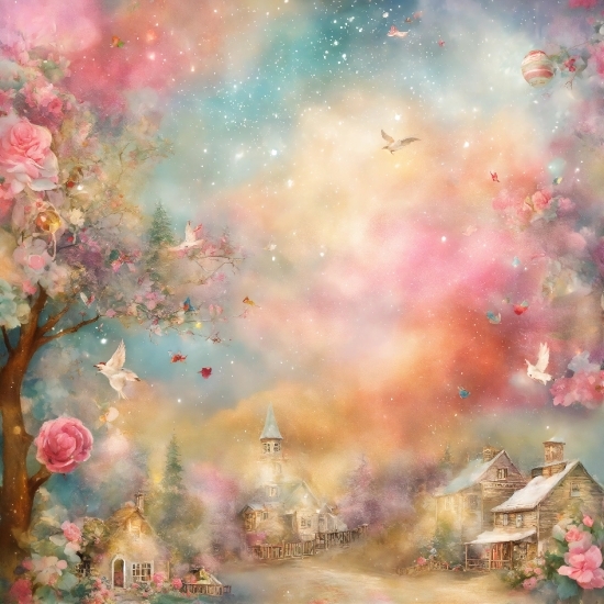 Radha Krishna Photo, Atmosphere, Paint, Natural Landscape, Pink, Atmospheric Phenomenon