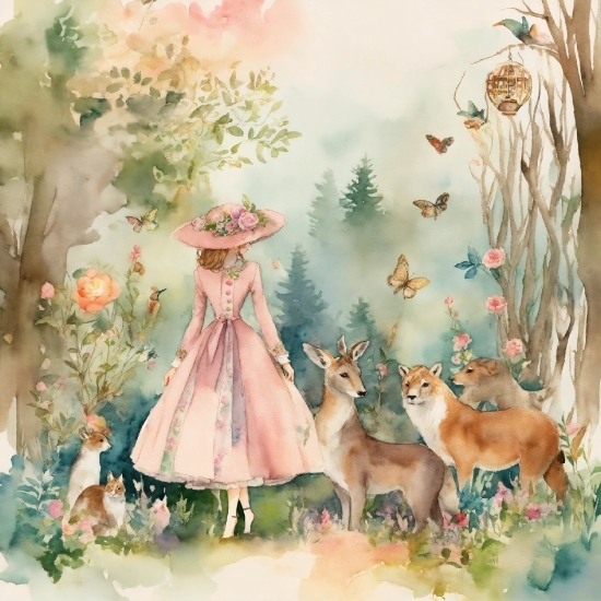 Upscale Image In Photoshop, Nature, Painting, Art, Fawn, Paint