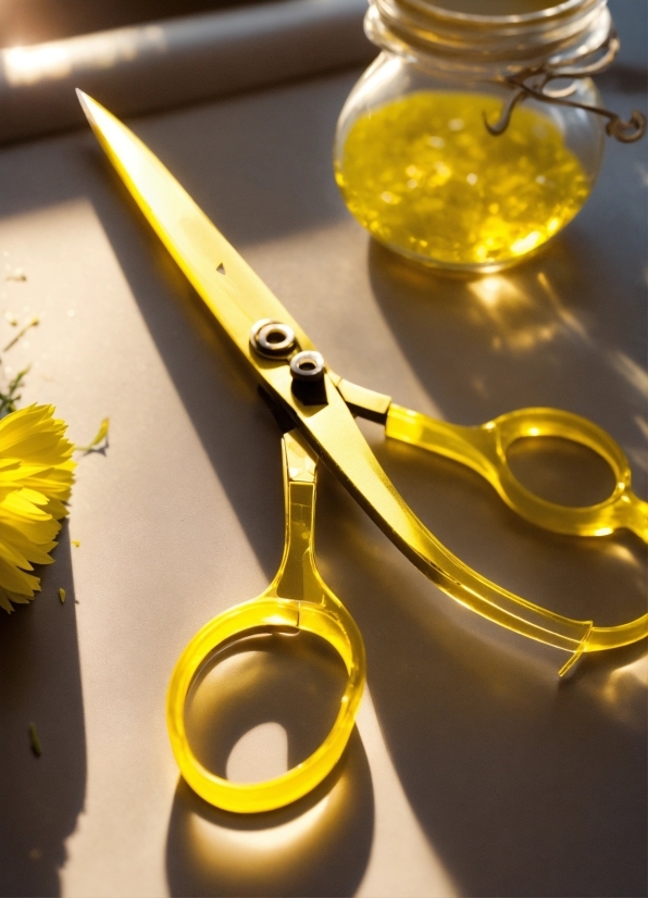 Wall Art Print On Demand, Tableware, Yellow, Eyewear, Scissors, Cutlery