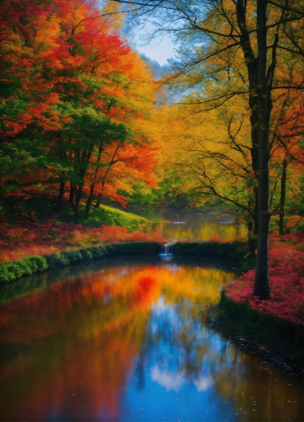 Water, Natural Landscape, Wood, Branch, Orange, People In Nature