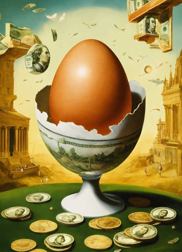 World, Art, Serveware, Dishware, Egg, Illustration