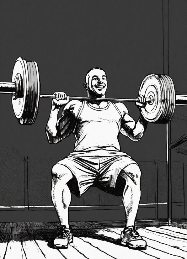 4k Anime Wallpaper Download, Joint, Barbell, Free Weight Bar, Weightlifter, Weightlifting