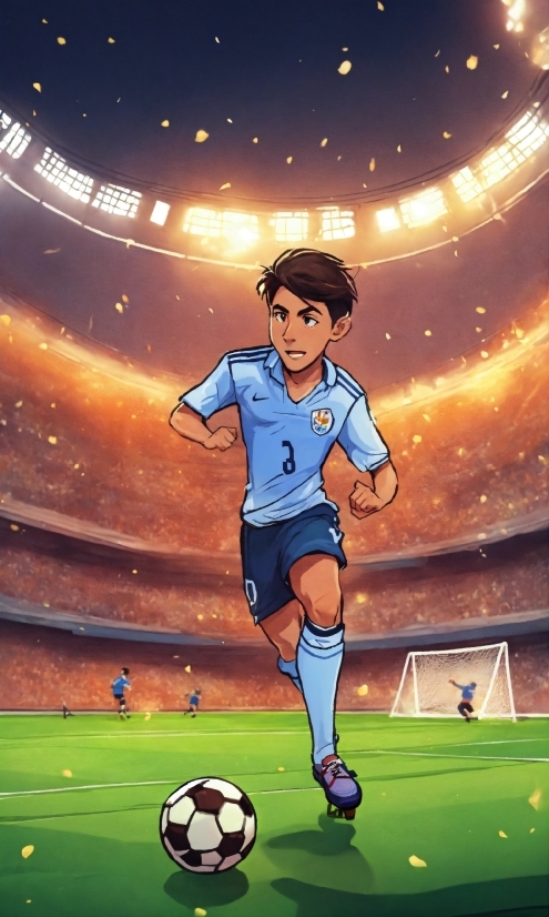 8k Anime, World, Soccer, Sports Equipment, Light, Football