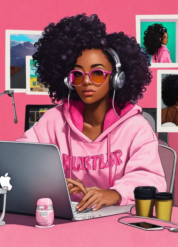 9 Clipart, Computer, Jheri Curl, Personal Computer, Laptop, Purple