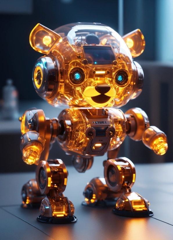 Amber, Yellow, Toy, Art, Machine, Font