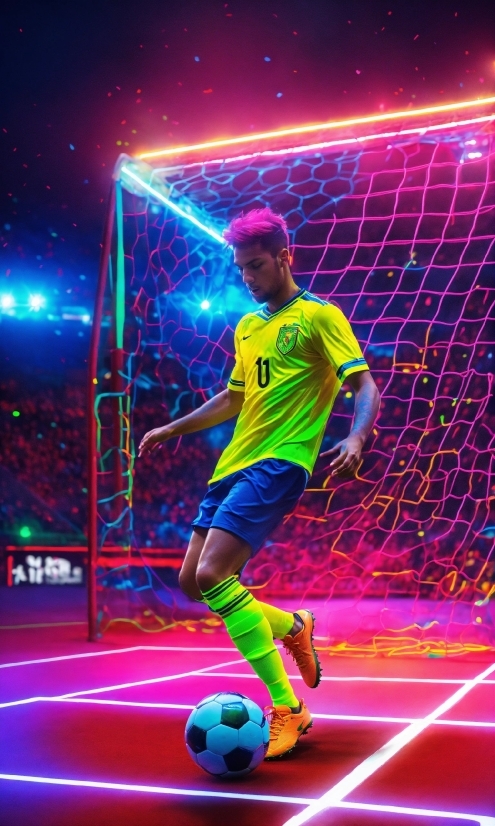 Anime 4k Live Wallpaper, Sports Equipment, Soccer, Light, Football, Player