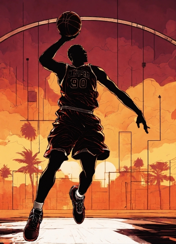 Anime Wallpaper Nature, Basketball, Sky, Playing Sports, Sports Equipment, Ball