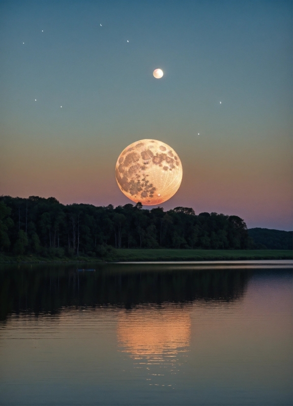 Apple Wallpaper, Water, Sky, Atmosphere, Moon, Nature