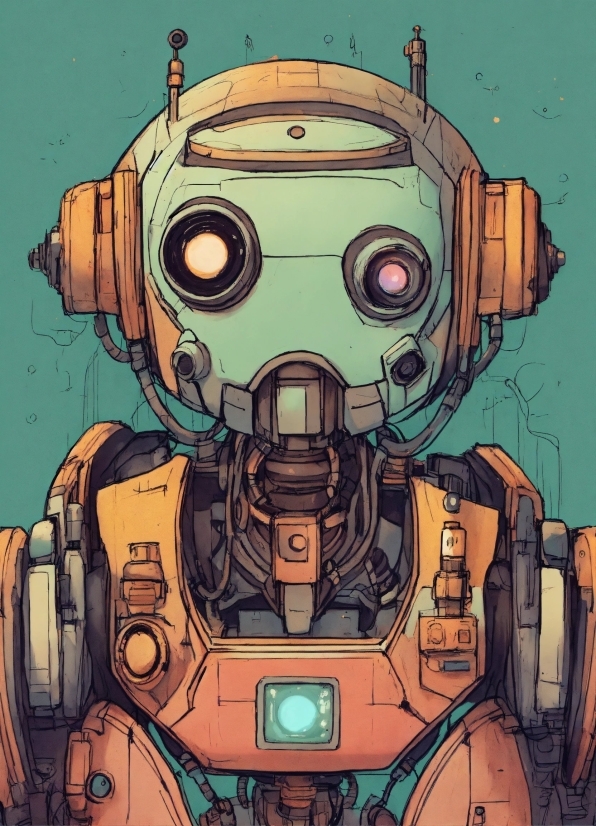 Art, Illustration, Fictional Character, Space, Machine, Font