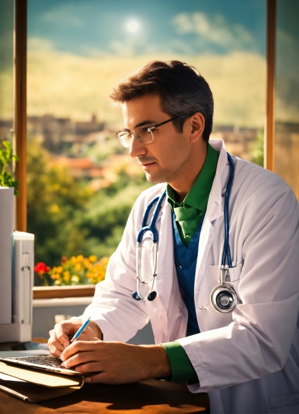 Best Royalty Free Stock Photos, Cloud, Sky, Stethoscope, White Coat, Plant