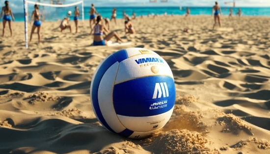 Best Wallpapers For Laptop 4k, Sports Equipment, Water, Beach, Azure, Volleyball