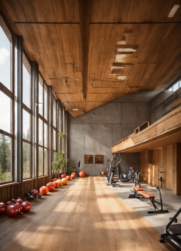 Bike Stock Photo, Window, Plant, Wood, Hall, Interior Design