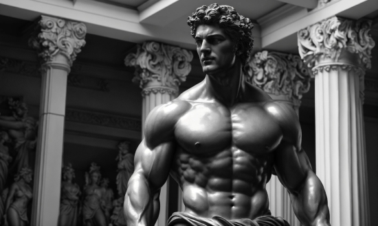 Bodybuilder, Muscle, Bodybuilding, Jaw, Sculpture, Standing