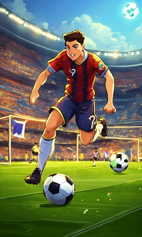 Cave Illustration, Shorts, Sports Equipment, Soccer, Football, Cloud