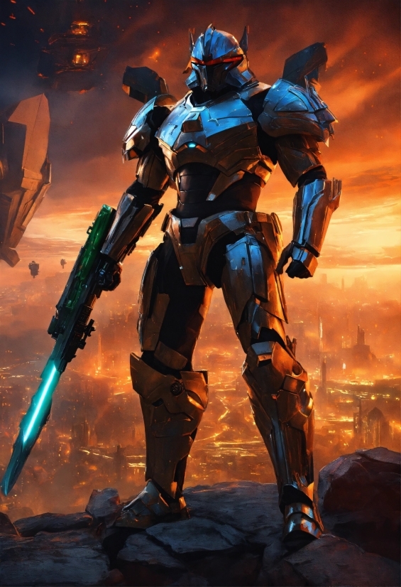 Cg Artwork, Mecha, Machine, Space, Armour, Fictional Character