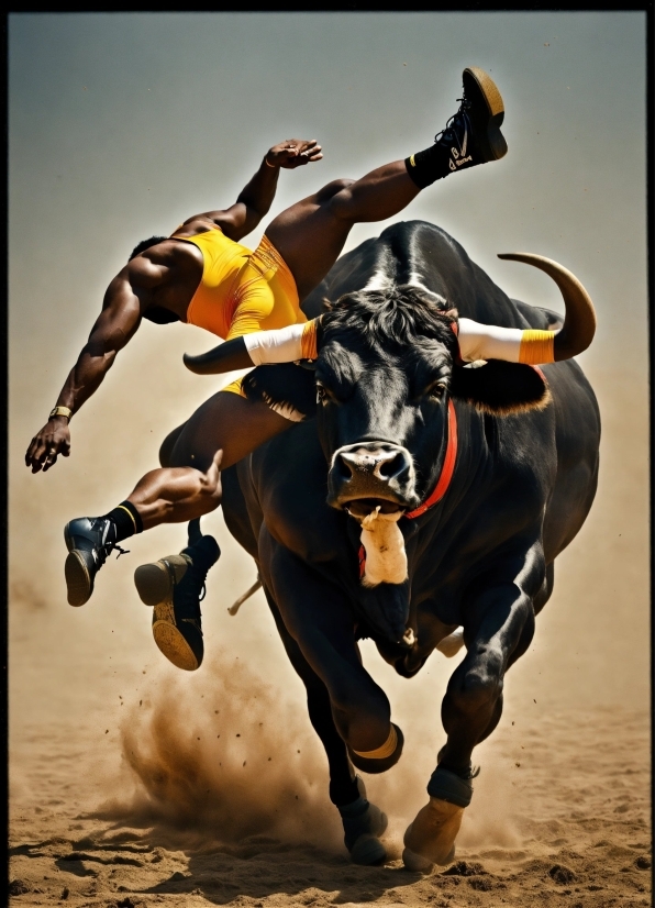 Champagne Vector, Sky, Human Body, Working Animal, Bull, Happy