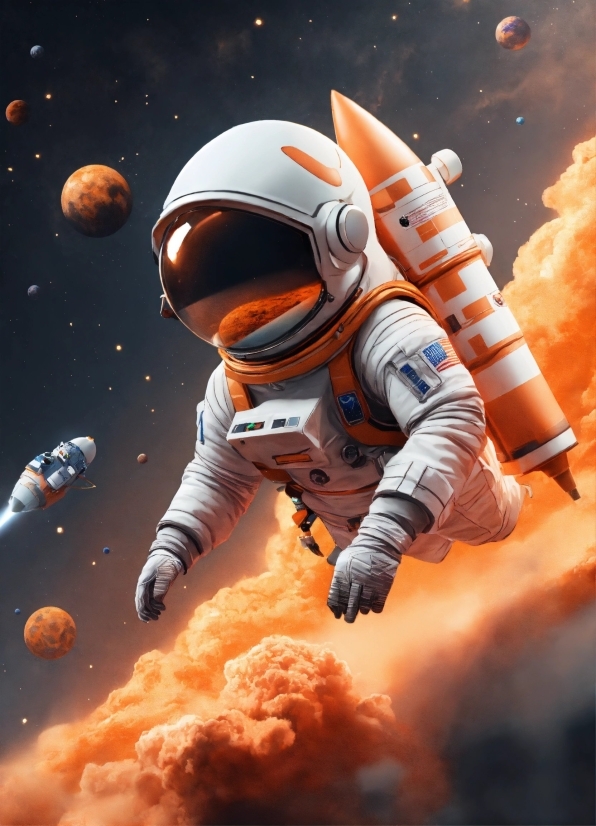 Colourful Wallpaper, World, Astronaut, Gesture, Astronomical Object, Space