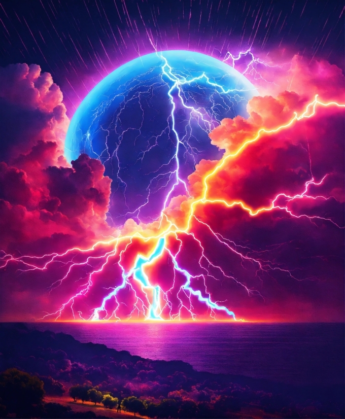 Cool Backgrounds, Cloud, Thunder, Sky, Lightning, Atmosphere