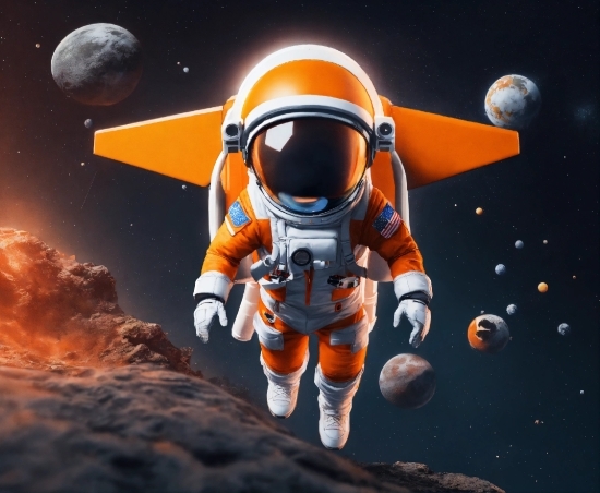 Create Graphics For Free, World, Astronaut, Astronomical Object, Moon, Space