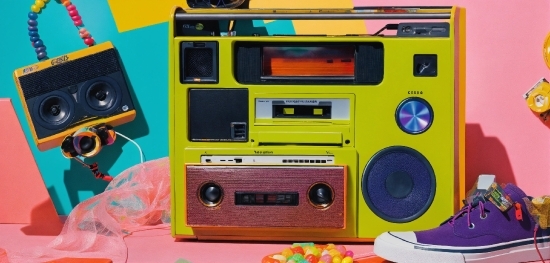 Creative Mural Art, Gadget, Cassette Deck, Audio Equipment, Electronic Instrument, Machine