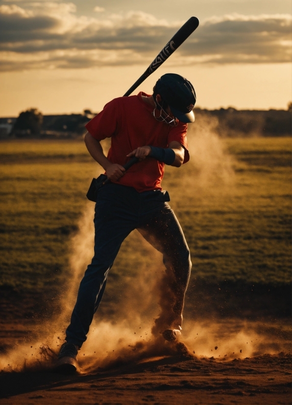 Creepy Backgrounds, Sky, Cloud, Sports Equipment, Flash Photography, Baseball Bat